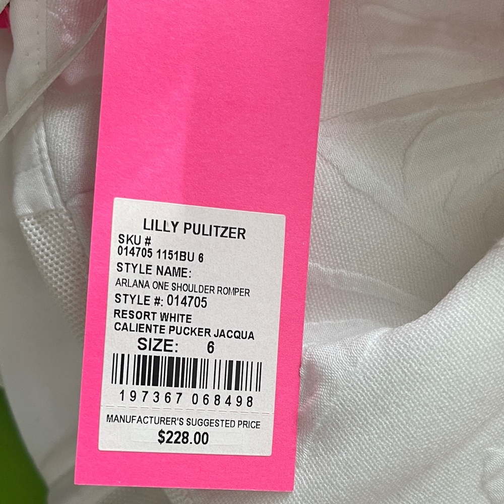 Lilly Pulitzer Womens Arlana One Shoulder Romper - Picture 4 of 4